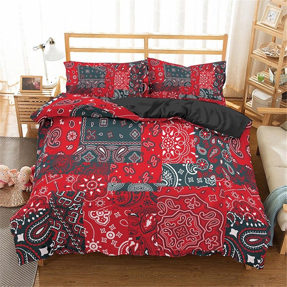 Three-Piece Digital Printed Bandanna Bedding Set Paisley Embroidered Duvet Cover 70 * 133 two-piece set
Three-Piece Digital Printed Bandanna Bedding Set Paisley Embroidered Duvet Cover 70 * 133 two-piece set