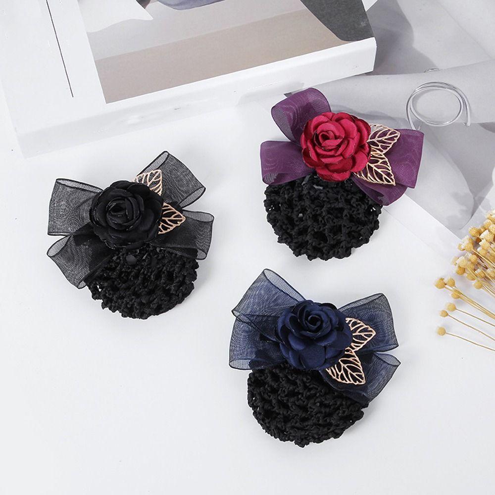 Hair Bun Cover Big Bow Flower Ponytail Clip Korean Bun Snood Women Spring Clips Hairgrips Cover Net C
Hair Bun Cover Big Bow Flower Ponytail Clip Korean Bun Snood Women Spring Clips Hairgrips Cover Net C