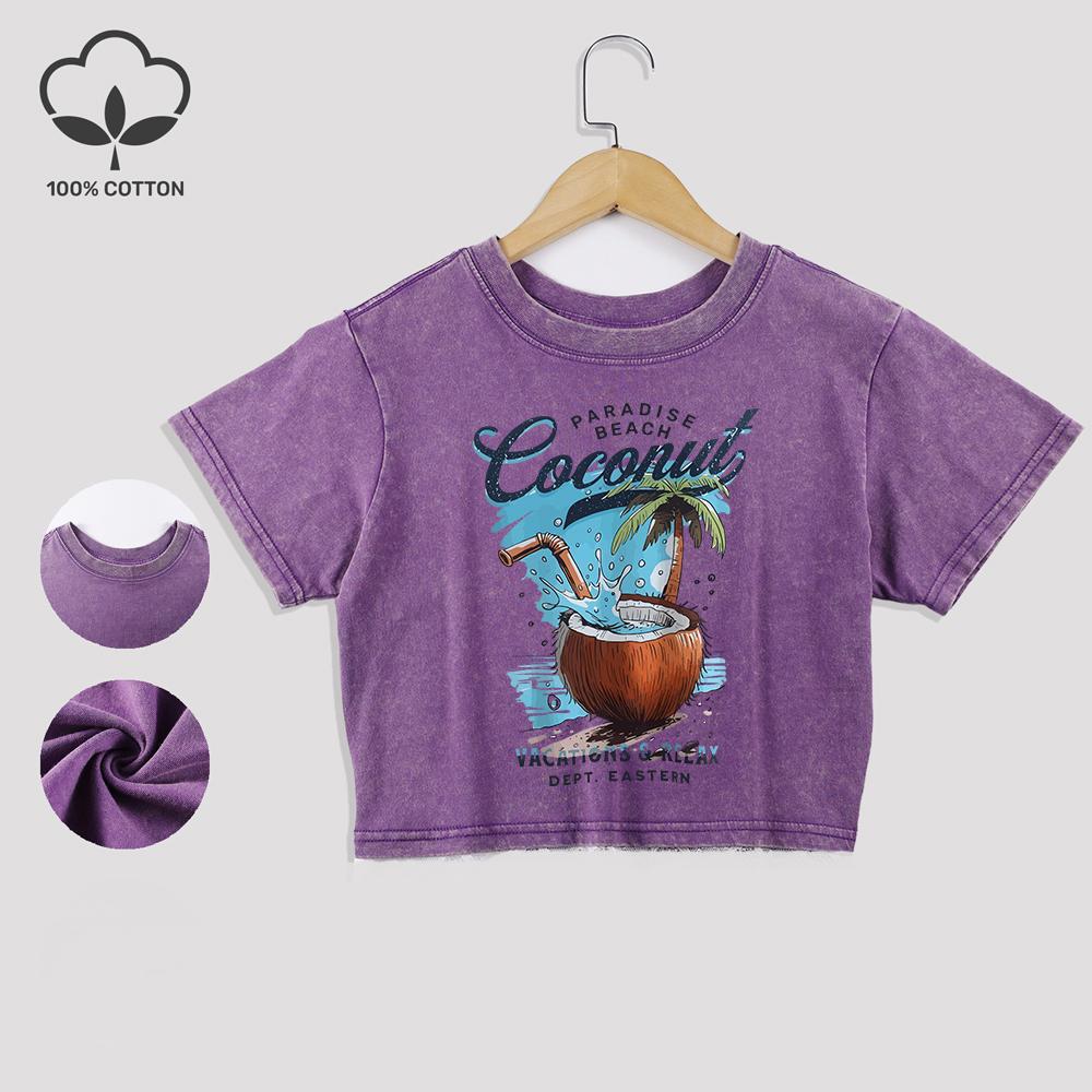 Хлопковые кроп-топы с принтами кокосов Paradise Beach, летние майки с кружевной отделкой по низу, выстиранные футболки обычного кроя с круглым вырезом, повседневная одежда XL
Хлопковые кроп-топы с принтами кокосов Paradise Beach, летние майки с кружевной отделкой по низу, выстиранные футболки обычного кроя с круглым вырезом, повседневная одежда XL