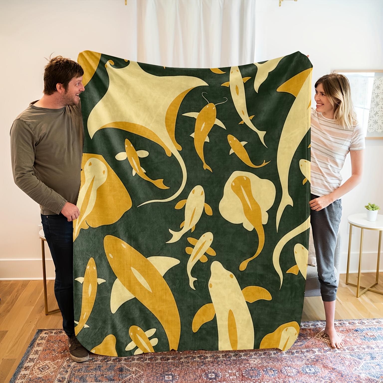 1pc Cozy Aquarium-Themed Flannel Blanket - Soft, Breathable Polyester with Vibrant Fish Print, All-Season Comfort, Machine 75x90cm
1pc Cozy Aquarium-Themed Flannel Blanket - Soft, Breathable Polyester with Vibrant Fish Print, All-Season Comfort, Machine 75x90cm