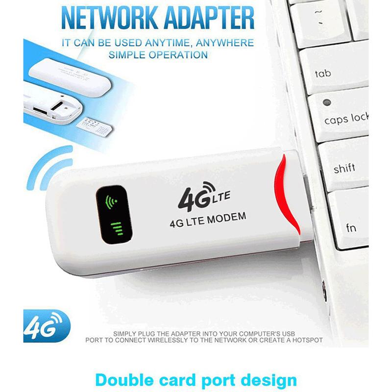 4G Lte Wireless Router Usb Dongle 150Mbps Modem Mobile Broadband Sim Card Wireless Wifi Adapter 4G Router Home Office onesize
4G Lte Wireless Router Usb Dongle 150Mbps Modem Mobile Broadband Sim Card Wireless Wifi Adapter 4G Router Home Office onesize