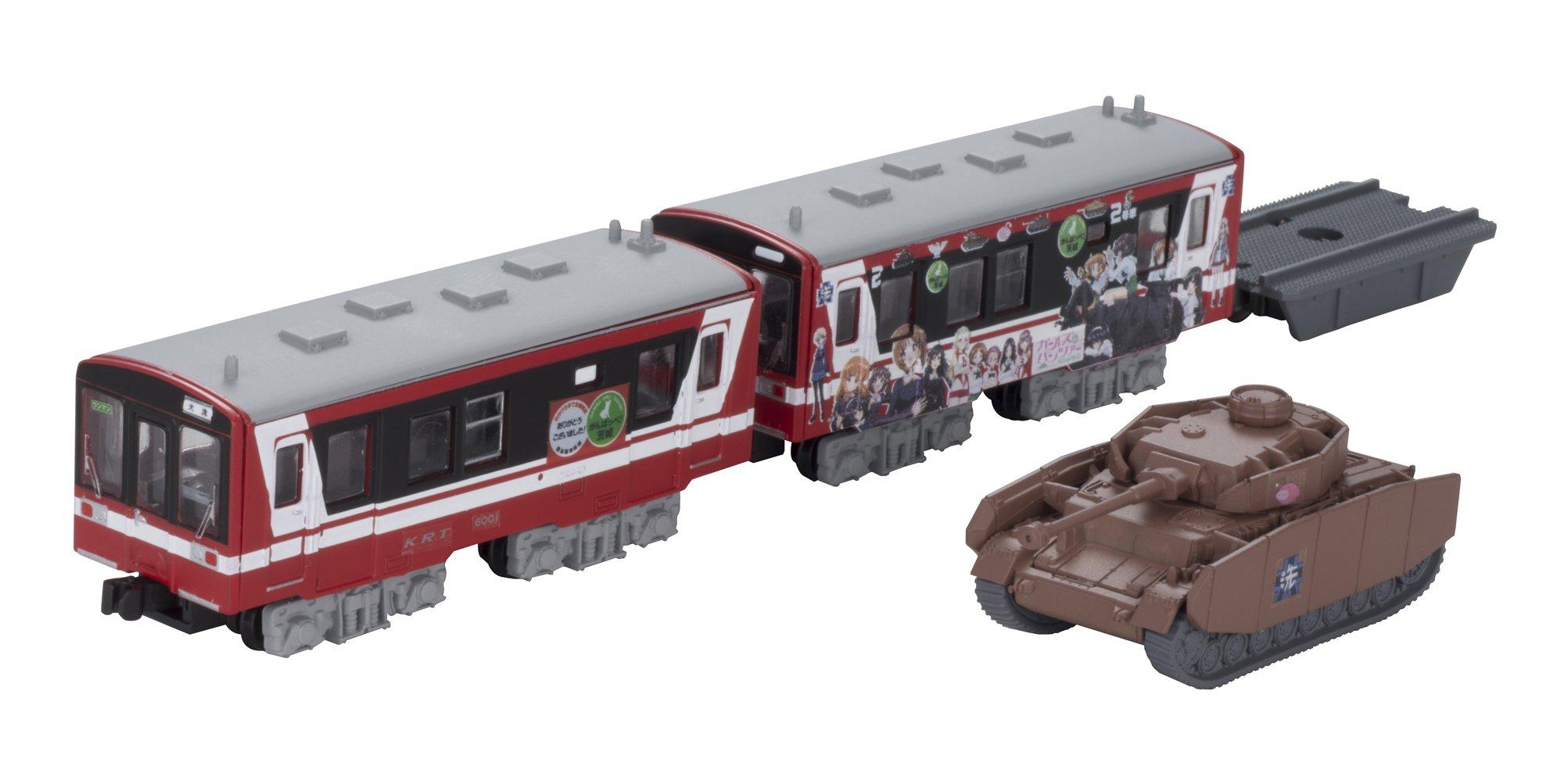 B Train Shorty Kashima Rinkai Railway Type 6000 Girls Panzer Wrapping Train Car 2 дизельных вагона Panzer & (2 + IV)
B Train Shorty Kashima Rinkai Railway Type 6000 Girls Panzer Wrapping Train Car 2 дизельных вагона Panzer & (2 + IV)
