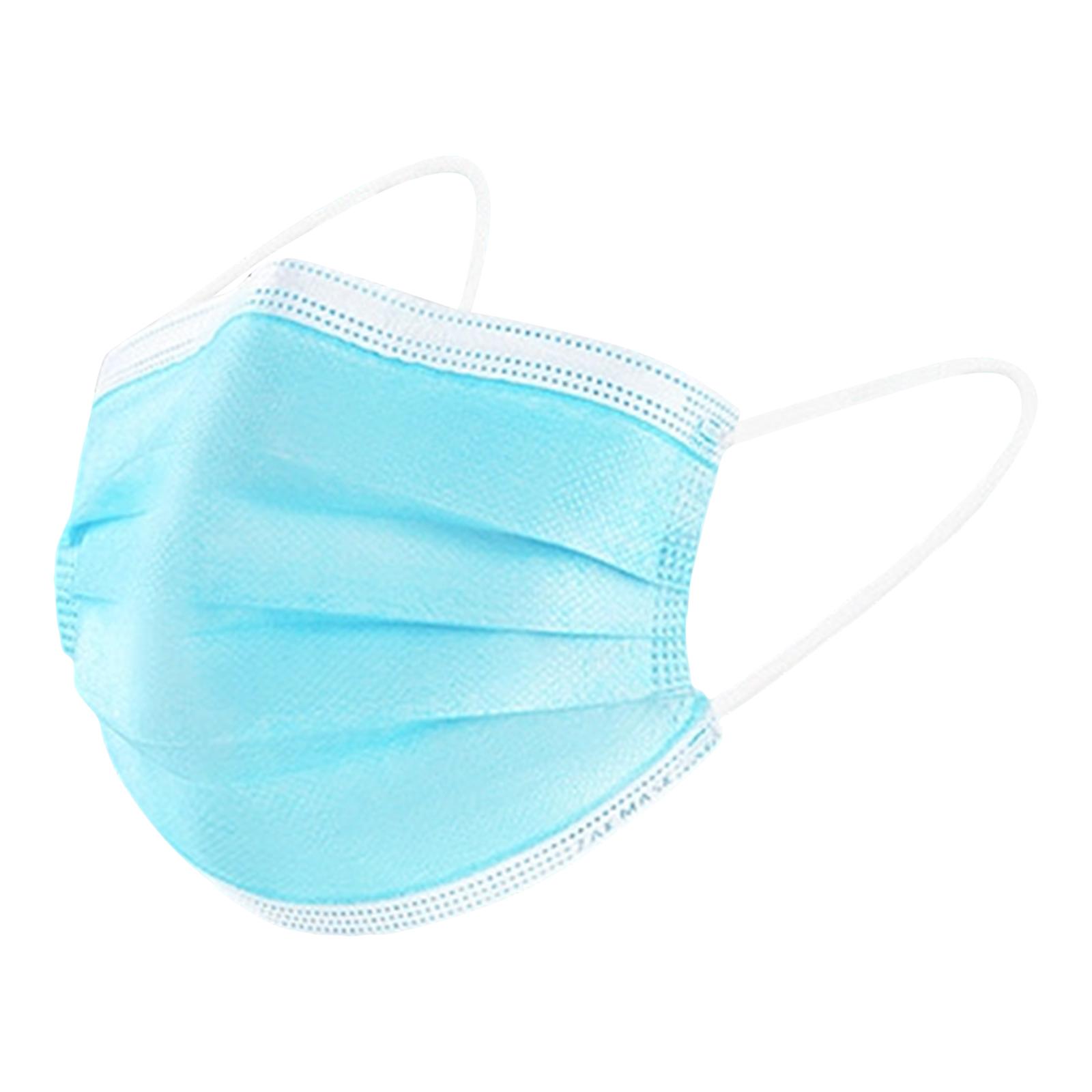 50pc Disposable 3-Layer Face Masks Breathable Protective Covering for Daily Use with Ear Loops and Adjustable Nose Bridge One Size
50pc Disposable 3-Layer Face Masks Breathable Protective Covering for Daily Use with Ear Loops and Adjustable Nose Bridge One Size
