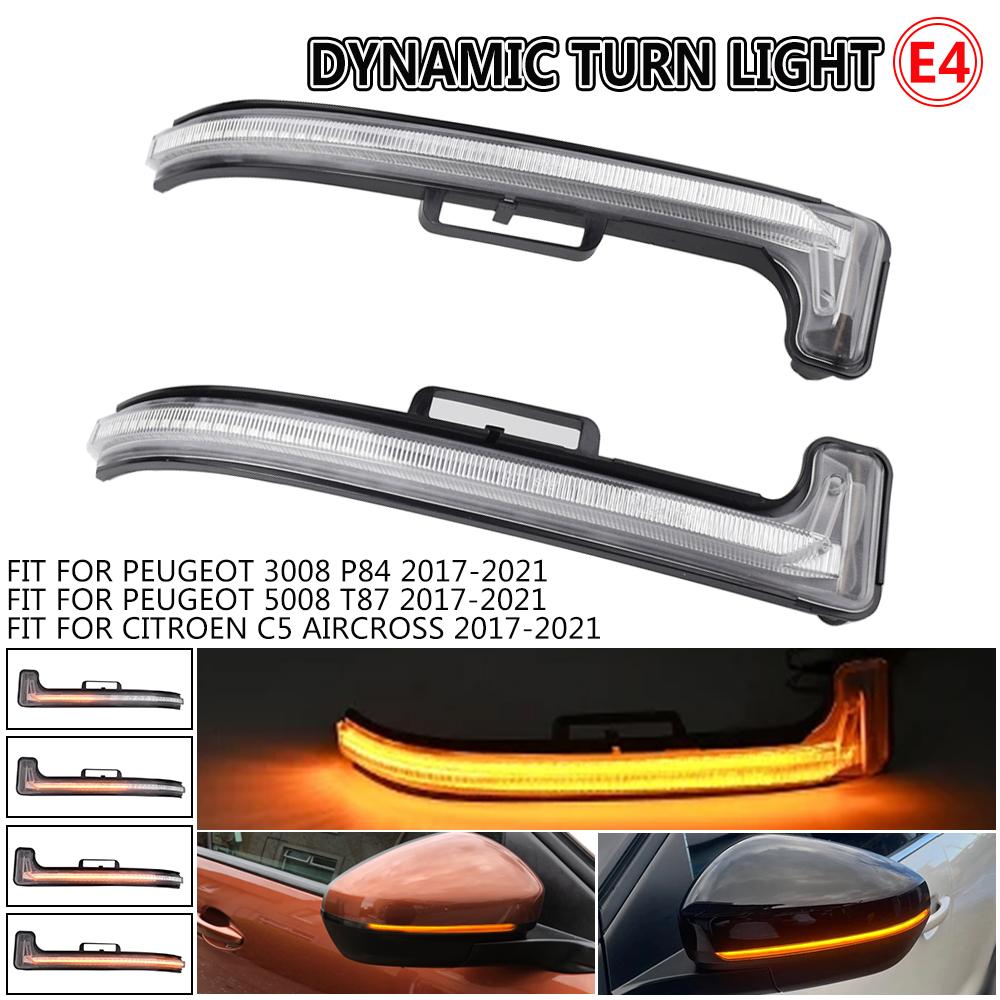 1Pair Rearview Dynamic Sequential Mirror Flowing LED Turn Signal Light For Peugeot 3008 P84 5008 T87 Citroen C5 Aircross Dynamic Crystal
1Pair Rearview Dynamic Sequential Mirror Flowing LED Turn Signal Light For Peugeot 3008 P84 5008 T87 Citroen C5 Aircross Dynamic Crystal