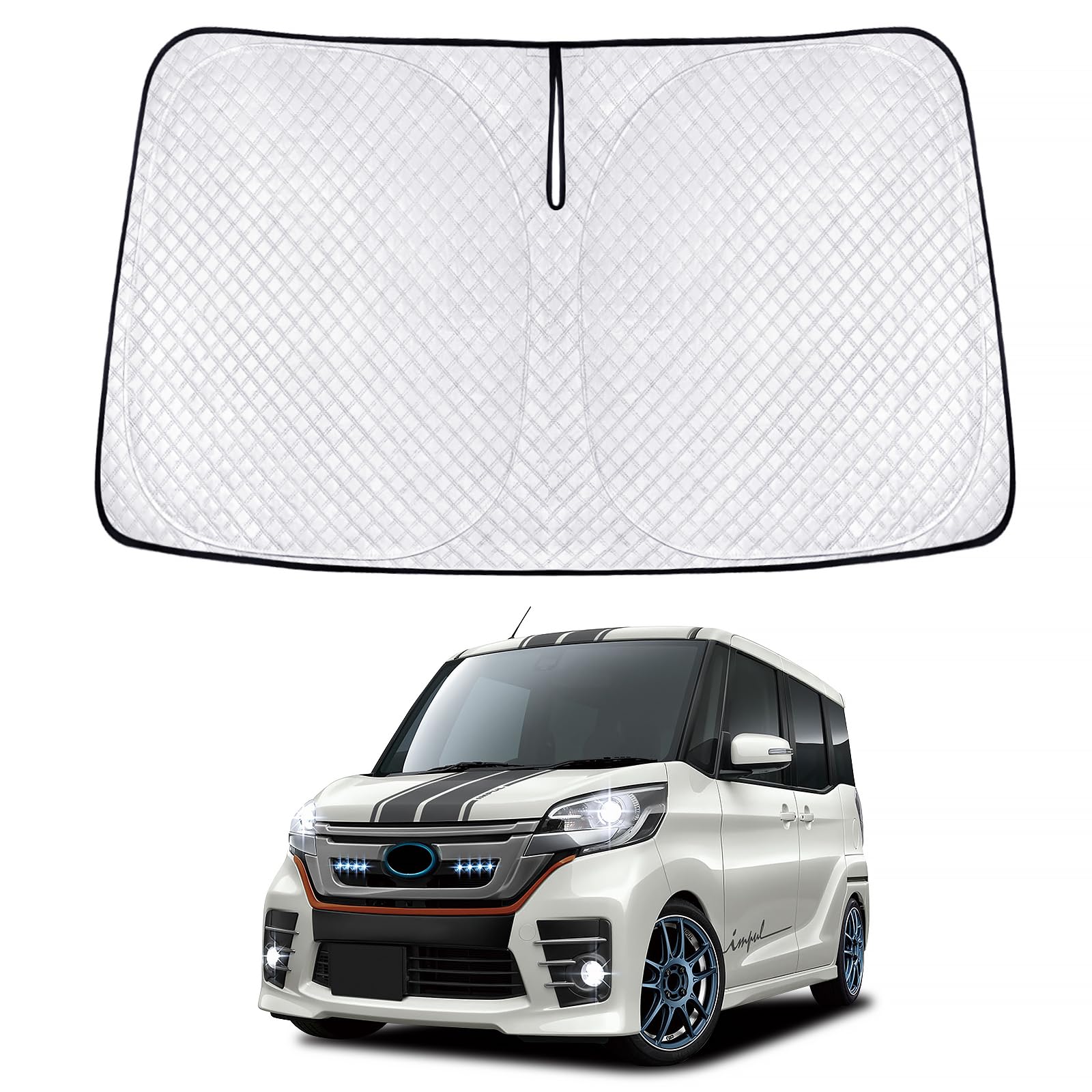 DAYZ ROOX Солнцезащитный козырек для новых DAYZ B21W и ROOX B21A Этот автомобильный солнцезащитный козырек является солнцезащитным козырьком для лобового стекла, защищающим от УФ-лучей, солнечного света и тепла. Изготовлен из этого солнцезащитного козырьк
DAYZ ROOX Солнцезащитный козырек для новых DAYZ B21W и ROOX B21A Этот автомобильный солнцезащитный козырек является солнцезащитным козырьком для лобового стекла, защищающим от УФ-лучей, солнечного света и тепла. Изготовлен из этого солнцезащитного козырьк