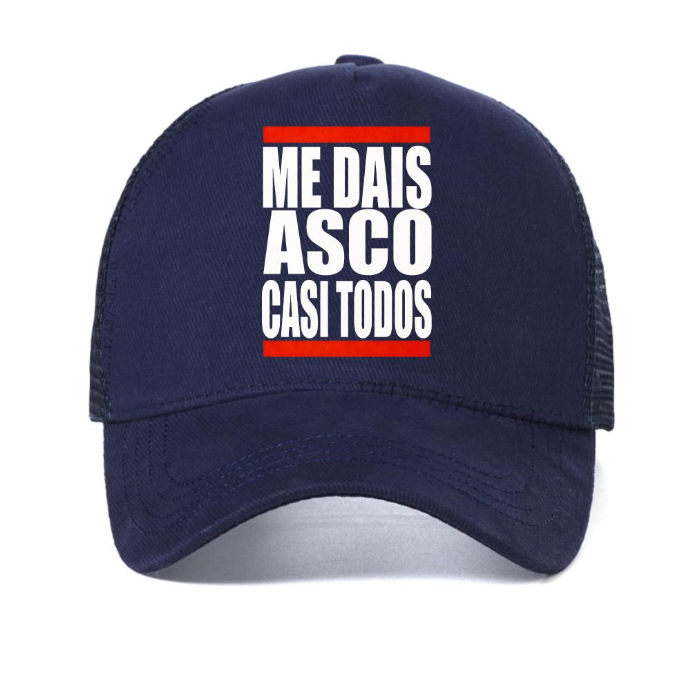Me Dais Asco Gasi Todos Print Pattern baseball cap Men Women Summer Neutral Casual mesh sun hat outdoor adjustable Trucker Hats Adjustable темно-синього кольору
Me Dais Asco Gasi Todos Print Pattern baseball cap Men Women Summer Neutral Casual mesh sun hat outdoor adjustable Trucker Hats Adjustable темно-синього кольору