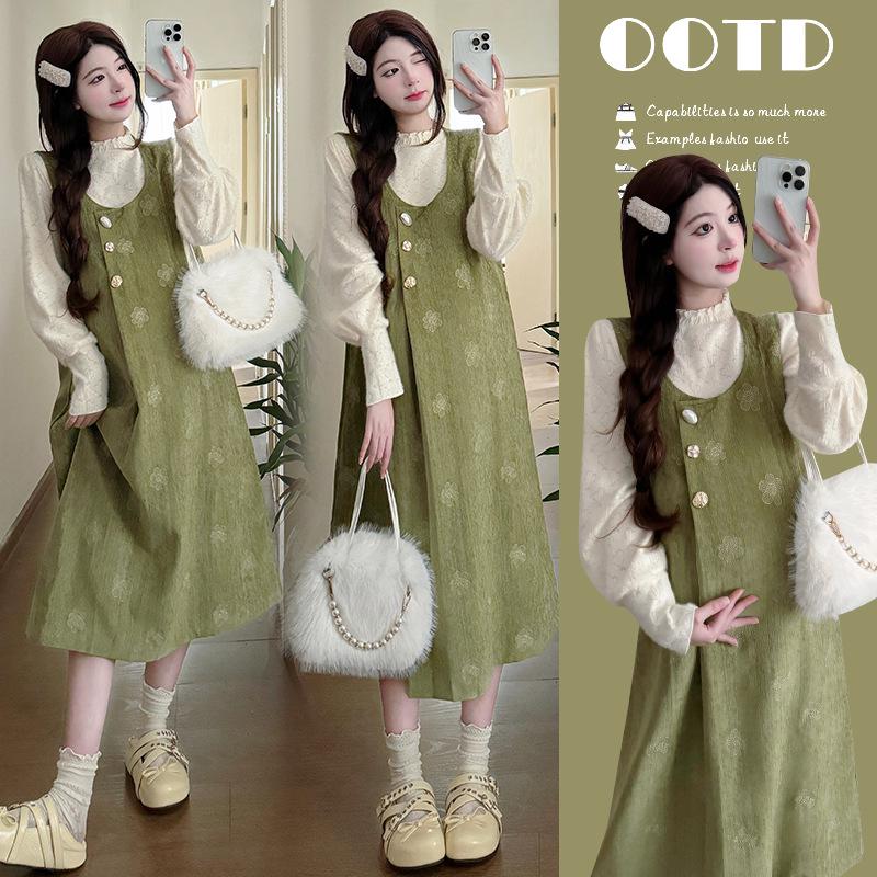 2025 Retro Lace Top & Age-Reducing Overalls Dress Set M
2025 Retro Lace Top & Age-Reducing Overalls Dress Set M