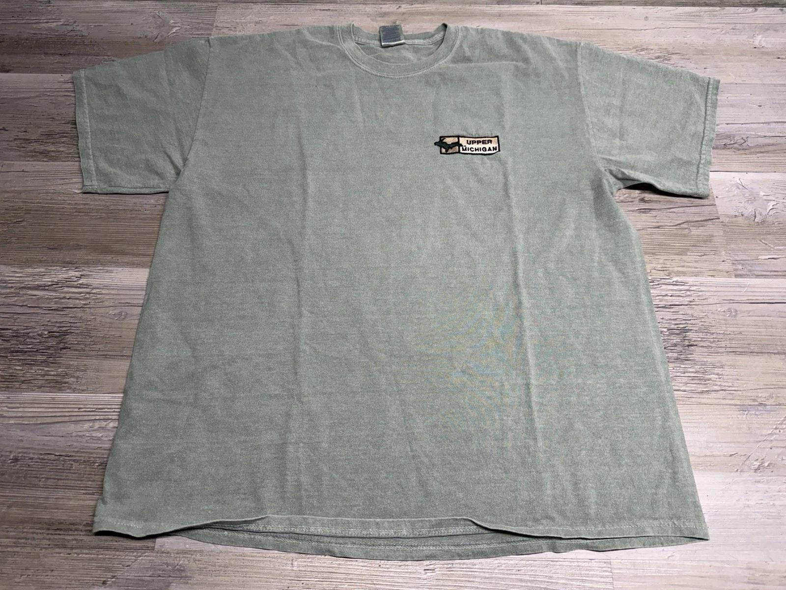 Vintage Upper Peninsula Michigan T-Shirt Up North UP Embroidered Tee Size XL Y2K 3XL
Vintage Upper Peninsula Michigan T-Shirt Up North UP Embroidered Tee Size XL Y2K 3XL