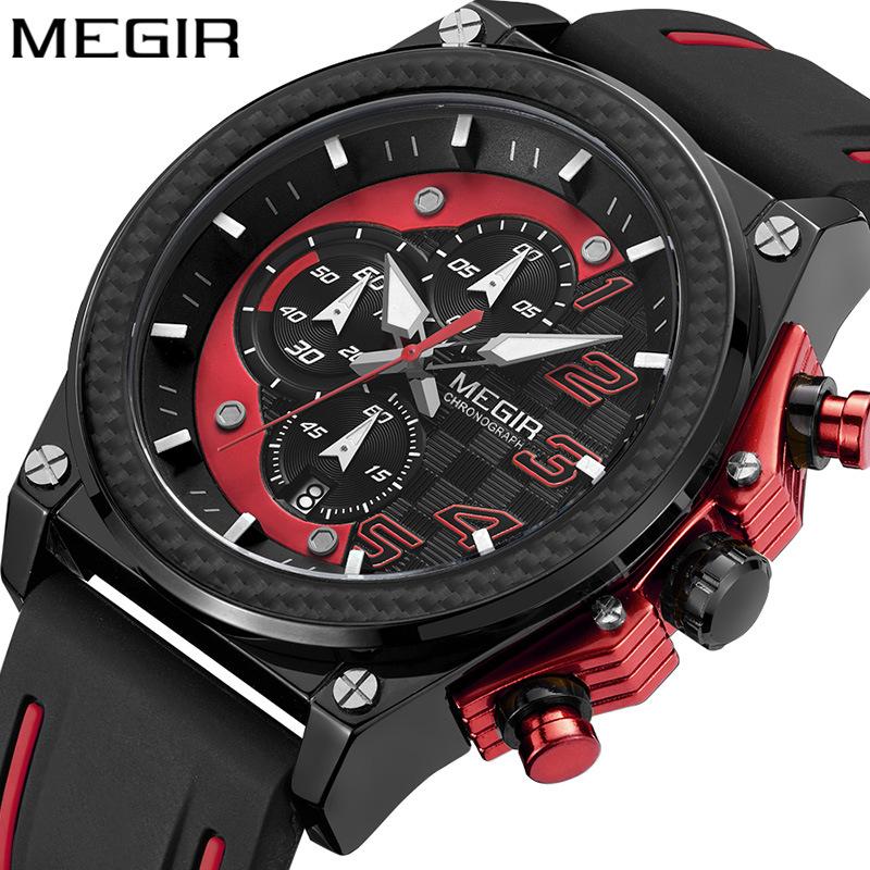 MEGIR Watch Мужские подарочные спортивные многофункциональные кварцевые мужские часы 2051
MEGIR Watch Мужские подарочные спортивные многофункциональные кварцевые мужские часы 2051