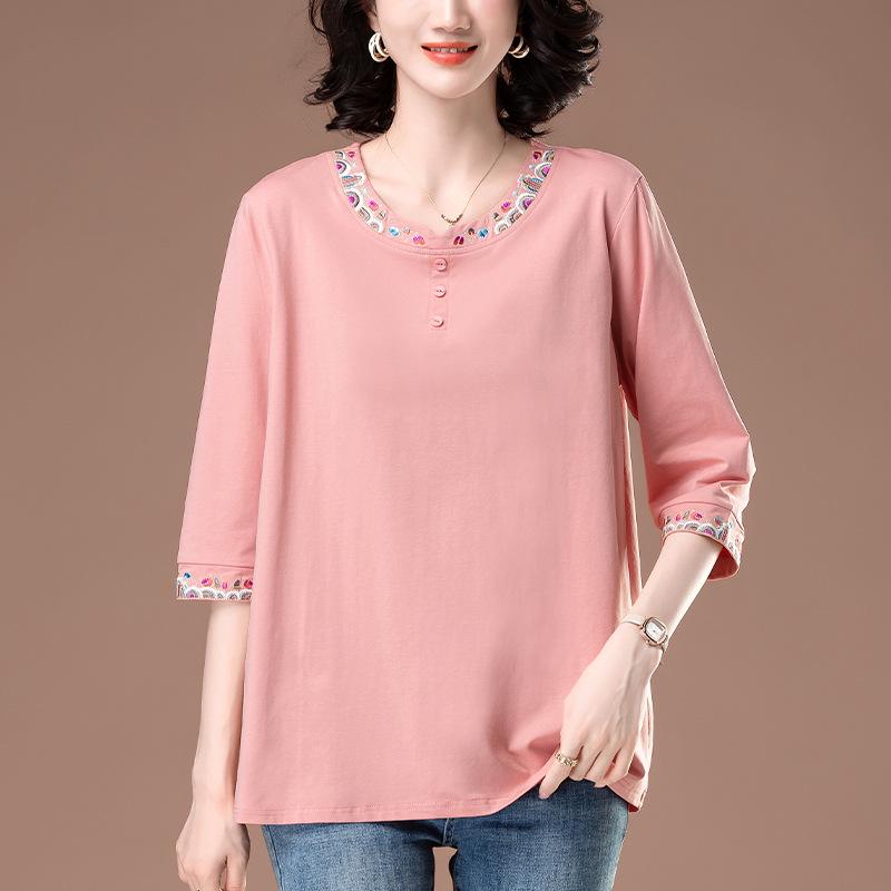Women s Plus Size Embroidered Mid-Sleeve Cotton Shirt - Spring/Summer Style 3XL
Women s Plus Size Embroidered Mid-Sleeve Cotton Shirt - Spring/Summer Style 3XL
