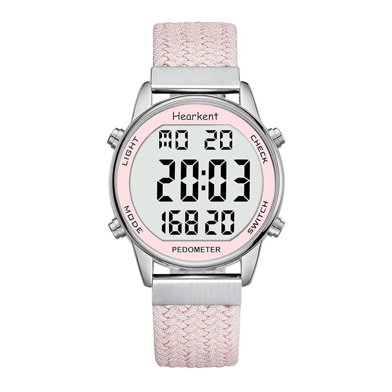 Hearkent Pedometer Watch for Women, Sports Watch with Calorie Counter, Steps Fitness Tracker for Walking, Large Digital Display Waterproof Watch
Hearkent Pedometer Watch for Women, Sports Watch with Calorie Counter, Steps Fitness Tracker for Walking, Large Digital Display Waterproof Watch
