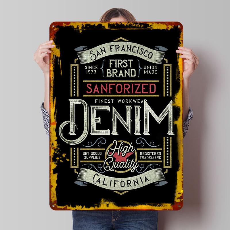 Demin Metal Poster Customized Wall Art Retro Vintage Tinplate Signs for Decoration At Home Decor Items Coffee Bar Accessories 7.9x11.8In(20x30cm)
Demin Metal Poster Customized Wall Art Retro Vintage Tinplate Signs for Decoration At Home Decor Items Coffee Bar Accessories 7.9x11.8In(20x30cm)