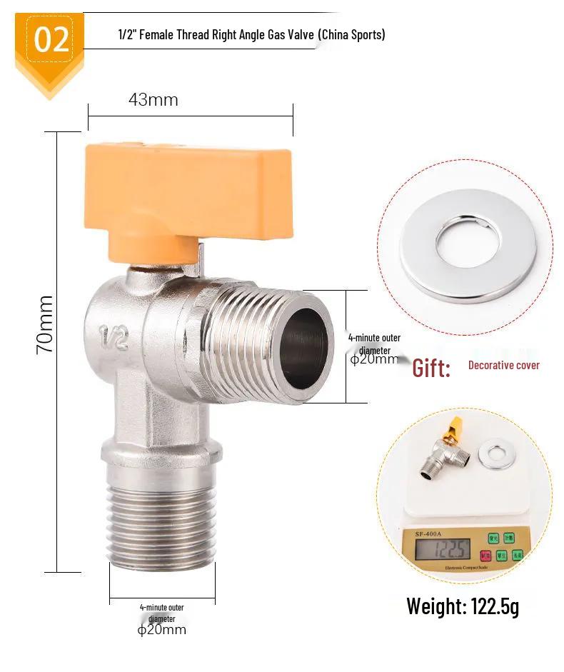4-6 Point Copper DN15 Union Ball Valve, Thickened, Internal/External Thread, Straight-Through, for Hot/Cold Water Systems
4-6 Point Copper DN15 Union Ball Valve, Thickened, Internal/External Thread, Straight-Through, for Hot/Cold Water Systems