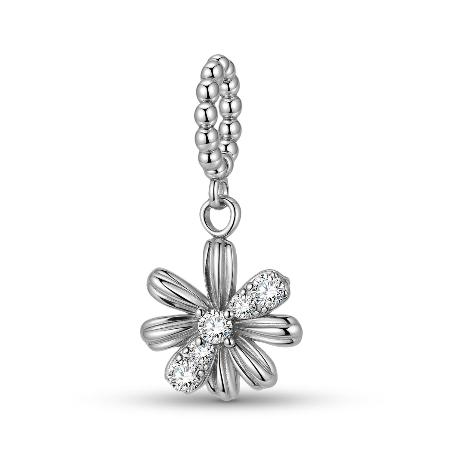 Cute Daisy Pendant Charm Real 925 Sterling Silver Flower Beads for Women Charm Bracelet Necklace Fashions Jewelry Making
Cute Daisy Pendant Charm Real 925 Sterling Silver Flower Beads for Women Charm Bracelet Necklace Fashions Jewelry Making