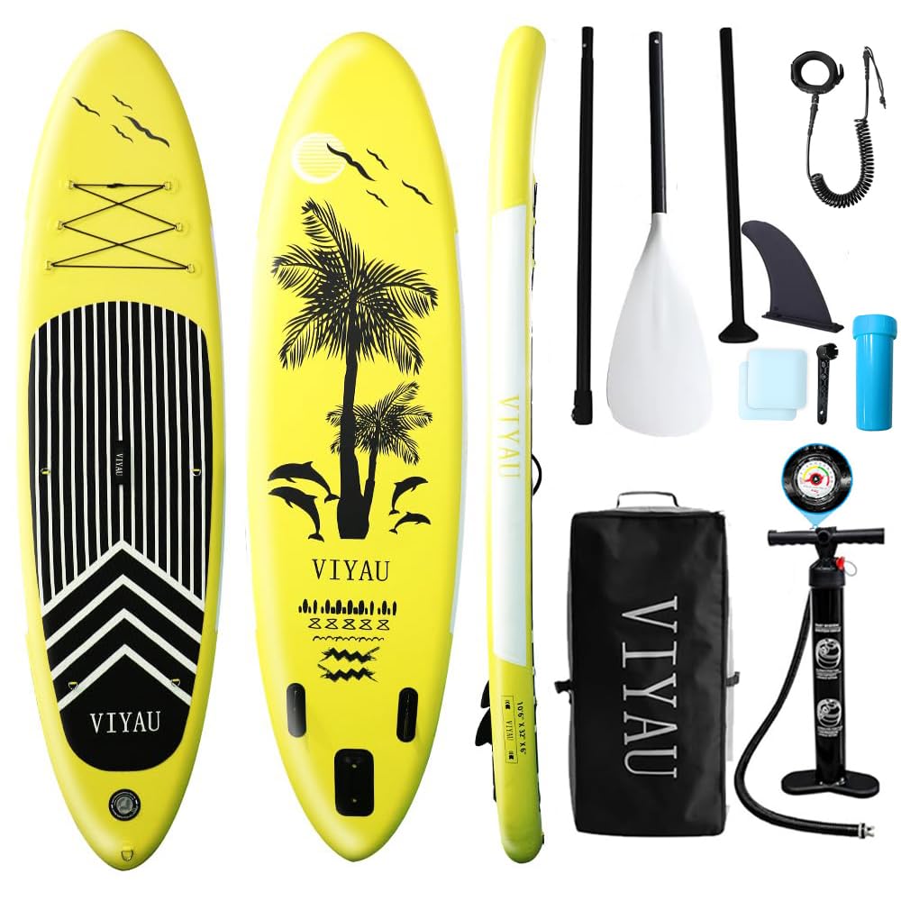 Надувной SUP Включает и Водонепроницаемый Идеально подходит для и для Двоих Доска для гребли стоя, Легкий, Прочный, Весло, Насос, Сумка. Досуг, Рыбалка, Фитнес. жёлтый
Надувной SUP Включает и Водонепроницаемый Идеально подходит для и для Двоих Доска для гребли стоя, Легкий, Прочный, Весло, Насос, Сумка. Досуг, Рыбалка, Фитнес. жёлтый
