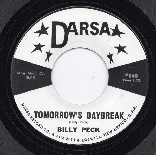 7inch Record BILLY PEEK - Tomorrow s Daybreak / Time And Time 140 Darsa 1963 US Rock Used
7inch Record BILLY PEEK - Tomorrow s Daybreak / Time And Time 140 Darsa 1963 US Rock Used