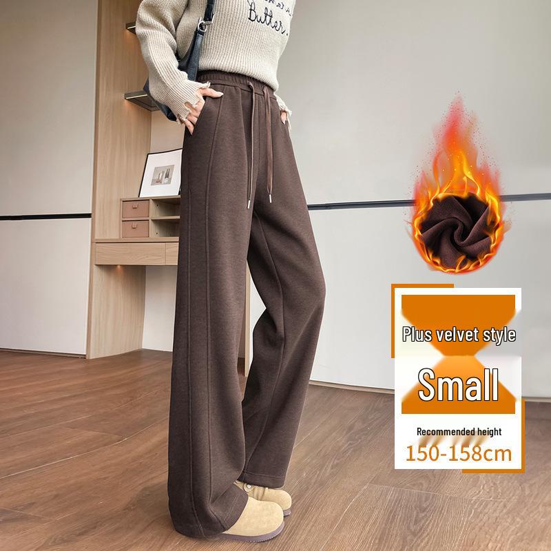 Velvet Wide-Leg High-Waisted Petite Mulberry Silk Sweatpants for Women - Autumn/Winter Casual Sportswear. L
Velvet Wide-Leg High-Waisted Petite Mulberry Silk Sweatpants for Women - Autumn/Winter Casual Sportswear. L