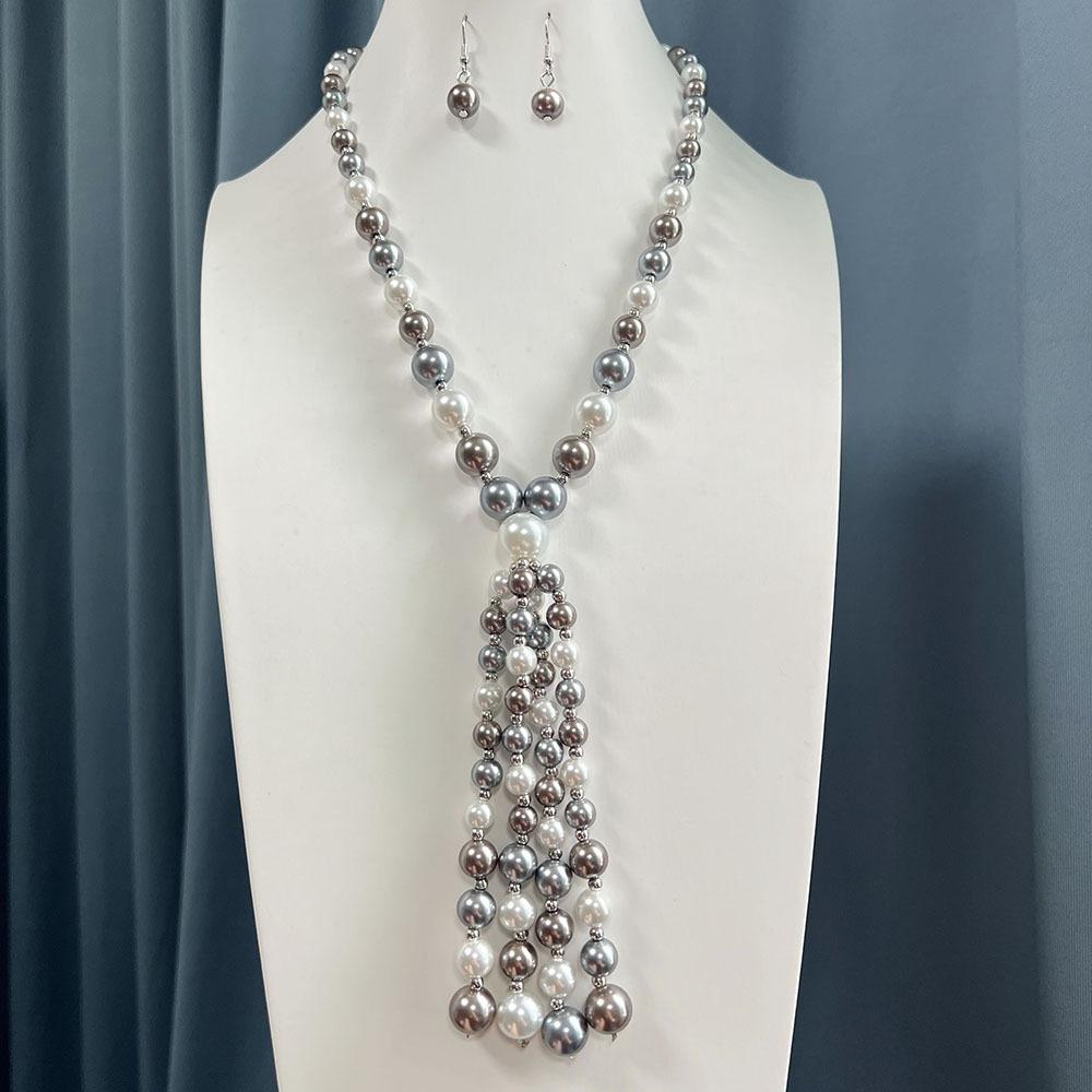 Ожерелье и серьги из искусственного жемчуга для женщин, свадебная вечеринка, свадебные украшения, подарок
Ожерелье и серьги из искусственного жемчуга для женщин, свадебная вечеринка, свадебные украшения, подарок