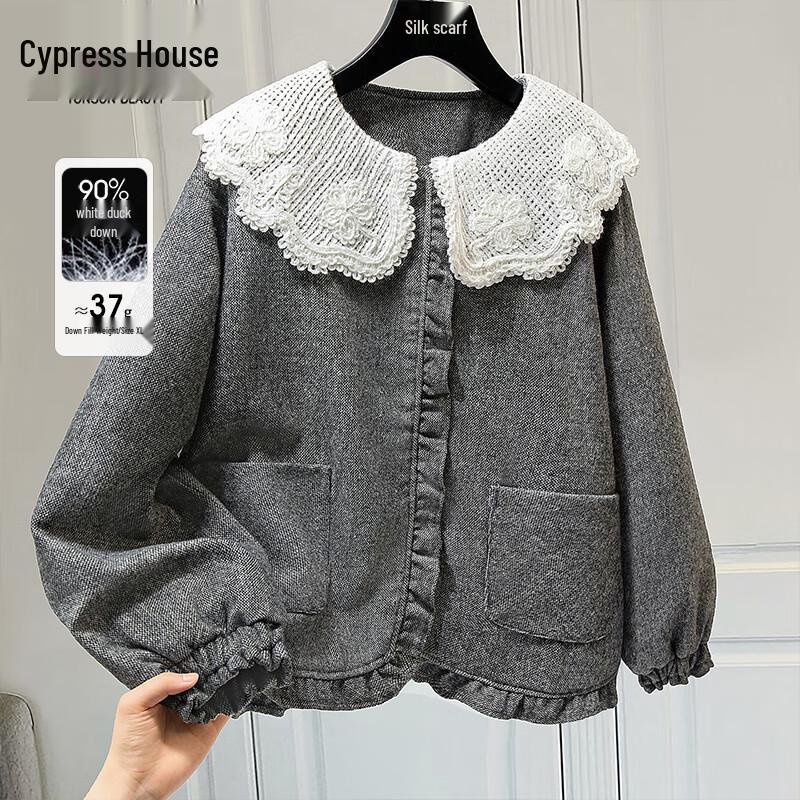 Женский милый пуховик свободного кроя с оборками и кукольным воротником M
Женский милый пуховик свободного кроя с оборками и кукольным воротником M