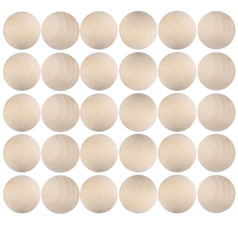 NOELAMOUR wooden ball wooden ball wooden ball No hole round shape beads wood ball craft woodworking Crafts Crafts (40mm 30 pieces)
NOELAMOUR wooden ball wooden ball wooden ball No hole round shape beads wood ball craft woodworking Crafts Crafts (40mm 30 pieces)