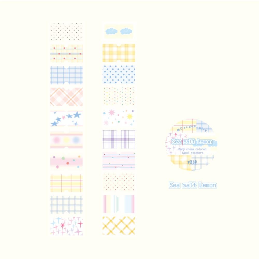 Серия кремовых этикеток Васи-лента Красочные декоративные наклейки Новая малярная лента Школьные канцелярские принадлежности жёлтый
Серия кремовых этикеток Васи-лента Красочные декоративные наклейки Новая малярная лента Школьные канцелярские принадлежности жёлтый