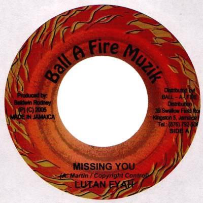 7inch Record LUTAN FYAH - Missing You NONE Ball A Fire Muz 2005 Jamaica Reggae, Ska & Dub Used
7inch Record LUTAN FYAH - Missing You NONE Ball A Fire Muz 2005 Jamaica Reggae, Ska & Dub Used