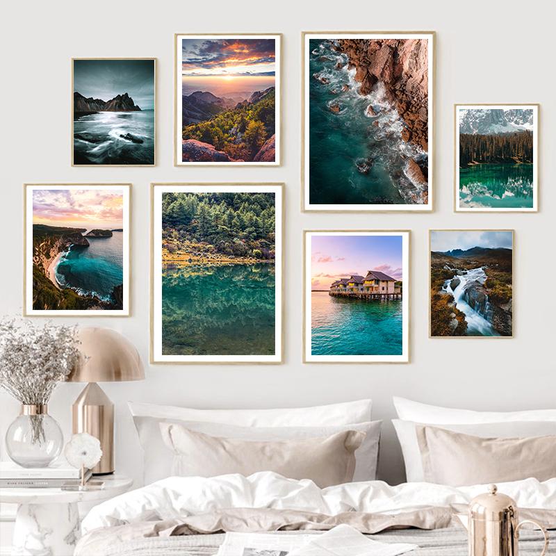 Aurora Lake River Tree Mountain Print Scandinavian Forest Boat Landscape Poster Modern Picture Home
Aurora Lake River Tree Mountain Print Scandinavian Forest Boat Landscape Poster Modern Picture Home