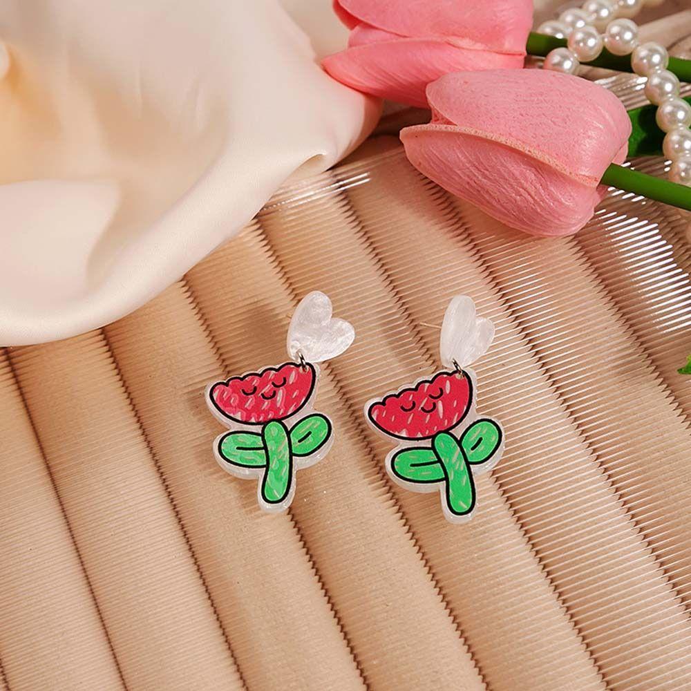 Acrylic Rose Drop Earrings Fashion Jewelry Flower Ear Studs Cute Flower Earrings Summer/Spring StyleC
Acrylic Rose Drop Earrings Fashion Jewelry Flower Ear Studs Cute Flower Earrings Summer/Spring StyleC