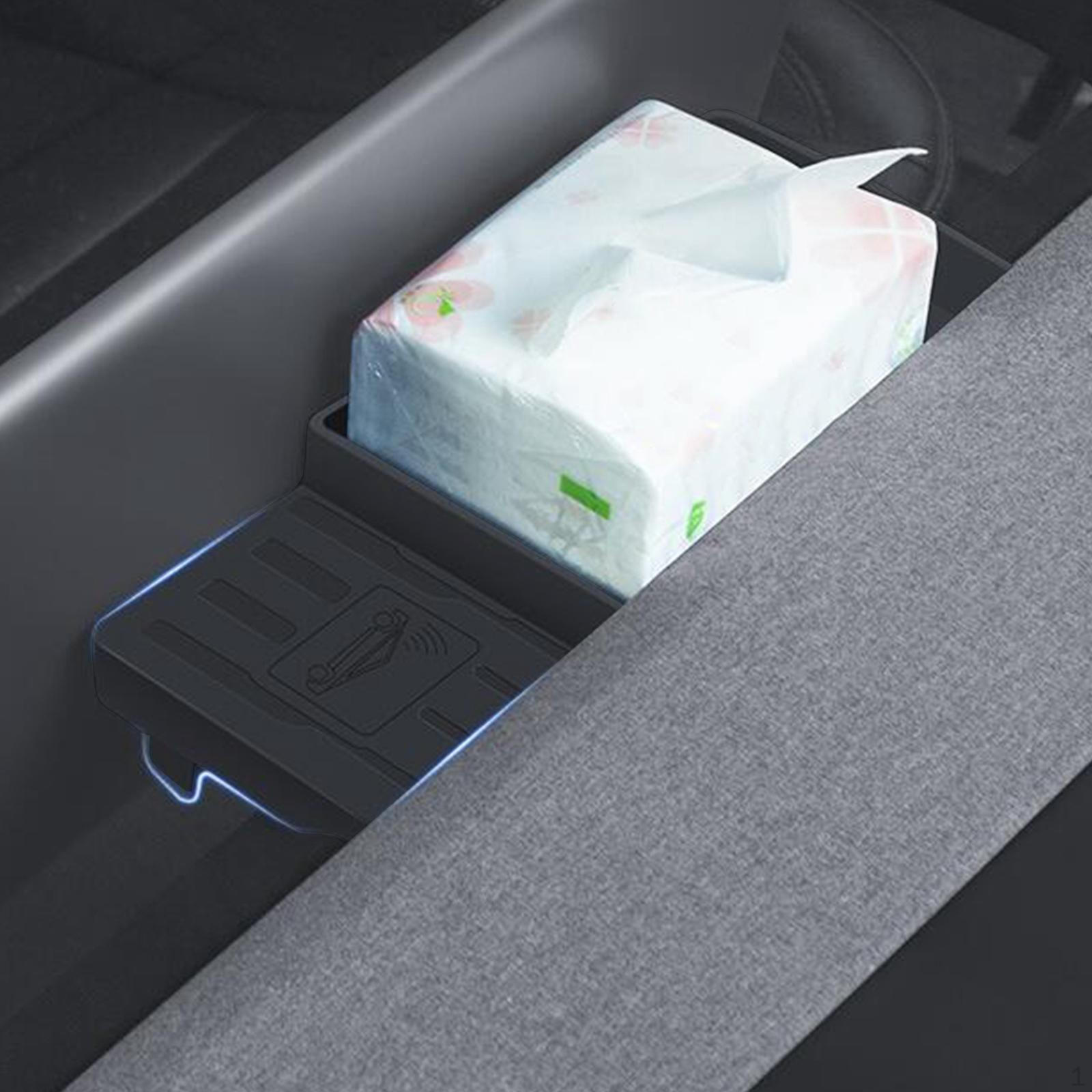 Поднос-органайзер для центральной консоли, автомобильные аксессуары, прочный черный нескользящий коврик, легко установить, скрытый