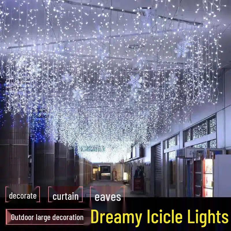Светодиодные гирлянды-сосульки - Мигающее звездное праздничное украшение, Водонепроницаемые светодиодные гирлянды-водопады 3x3m Flush Version
Светодиодные гирлянды-сосульки - Мигающее звездное праздничное украшение, Водонепроницаемые светодиодные гирлянды-водопады 3x3m Flush Version