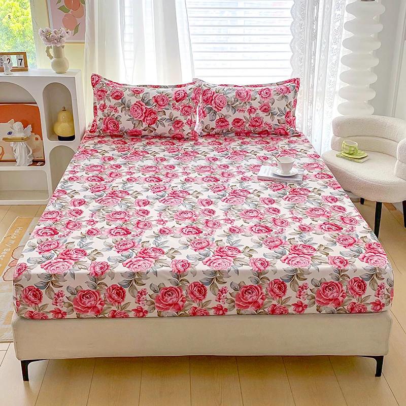 Red Flower Printed Bed Sheet Sets Queen/King Size matrimonial Reactive Printed Fitted Bedsheets for Double Bed only 2pcs pillowcase
Red Flower Printed Bed Sheet Sets Queen/King Size matrimonial Reactive Printed Fitted Bedsheets for Double Bed only 2pcs pillowcase