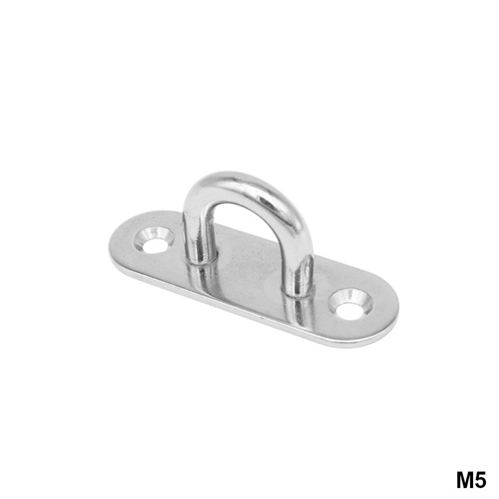 1 шт. 304 стальная нержавеющая сталь D-образная подвеска для лодки на потолок кольцо прочное продолговатое крепление на стену U-образный крюк для гаража гамак M5