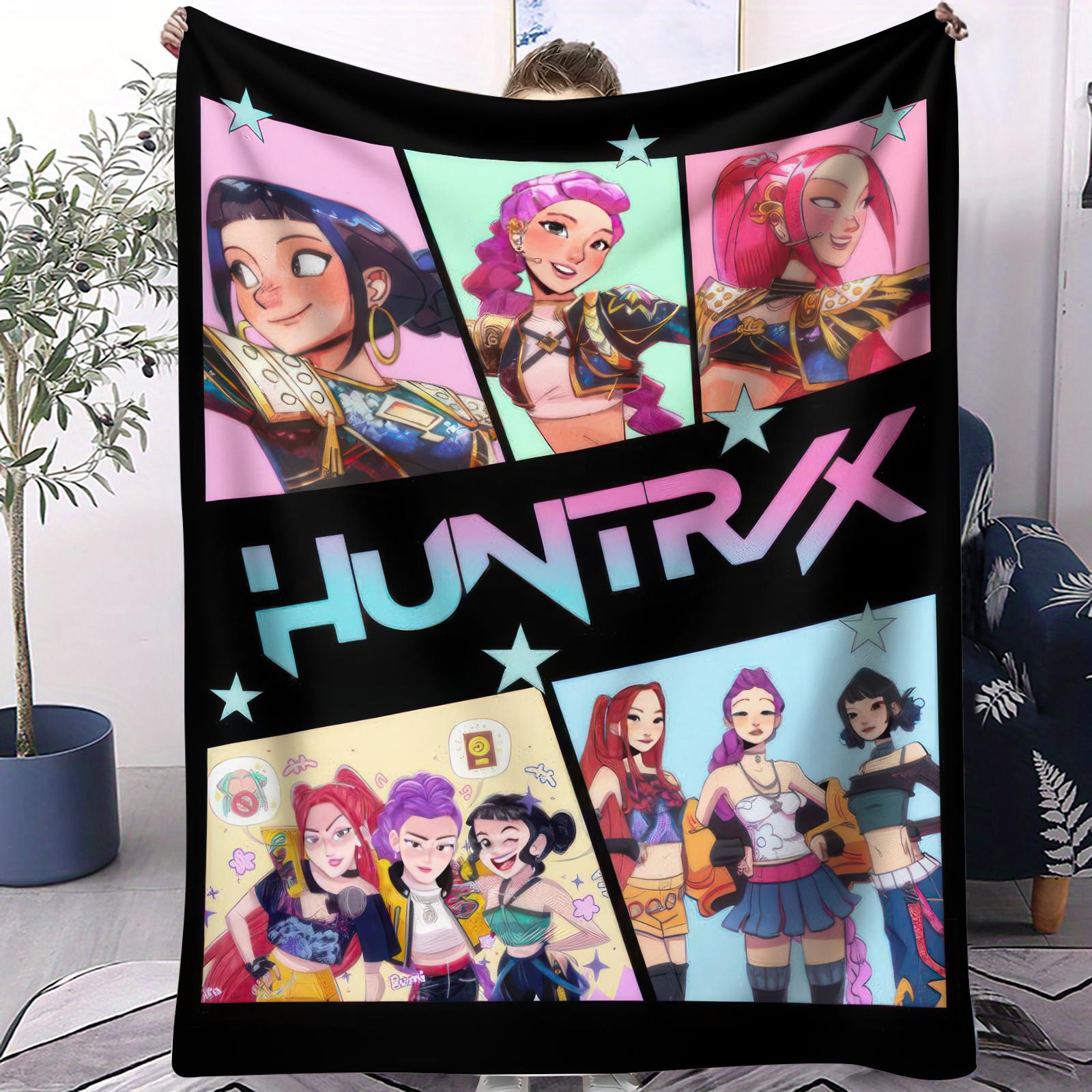 Trending KPop Devil Hunter Print Pattern Blanket Small Cover Blanket Multifunctional Soft And Comfortable Perfect Fan Gifts 70x100cm
Trending KPop Devil Hunter Print Pattern Blanket Small Cover Blanket Multifunctional Soft And Comfortable Perfect Fan Gifts 70x100cm