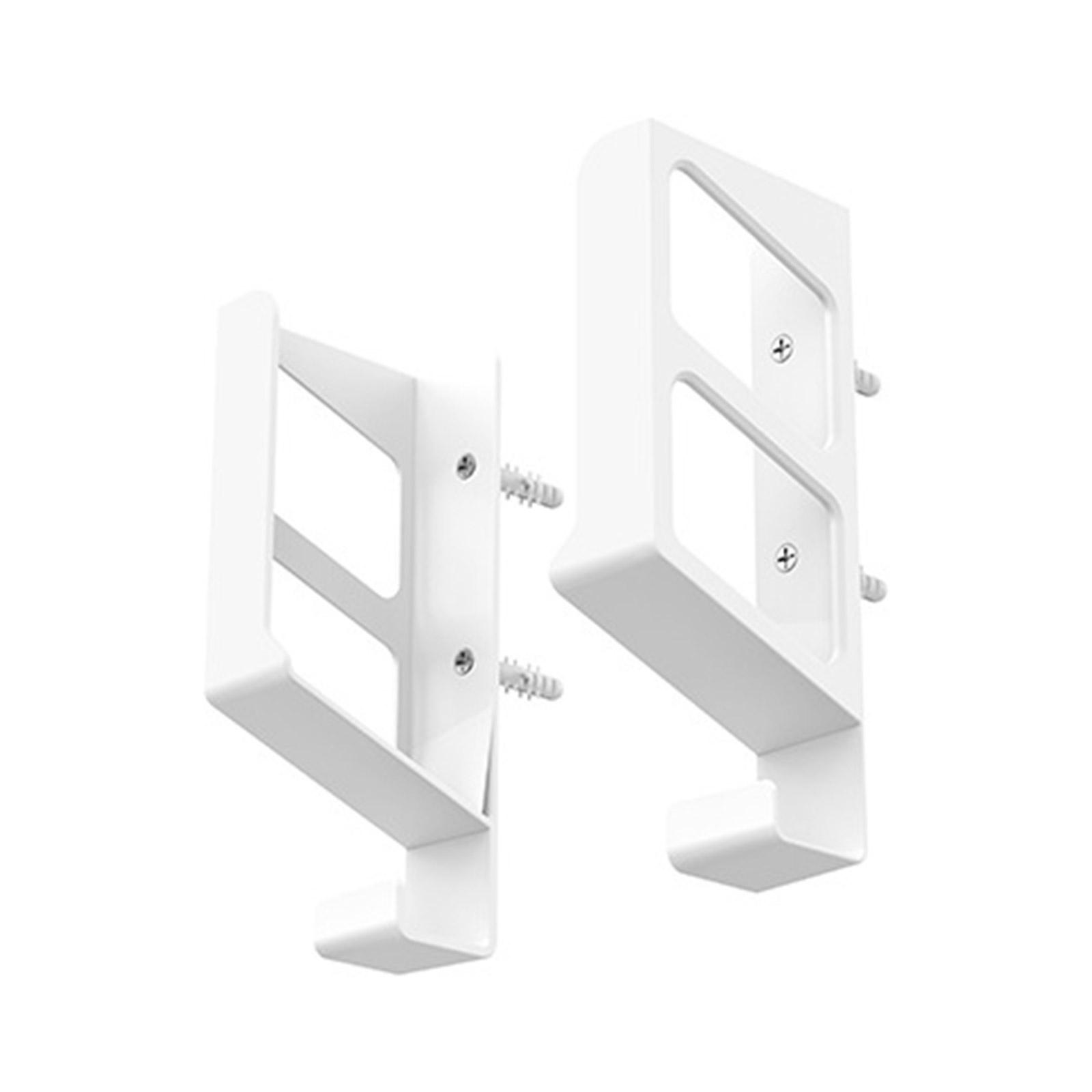 1 пара настенных кронштейнов, демонстрационная полка для WiFi-роутера, экономящая место, универсальная подставка-держатель для небольшой электроники белый
