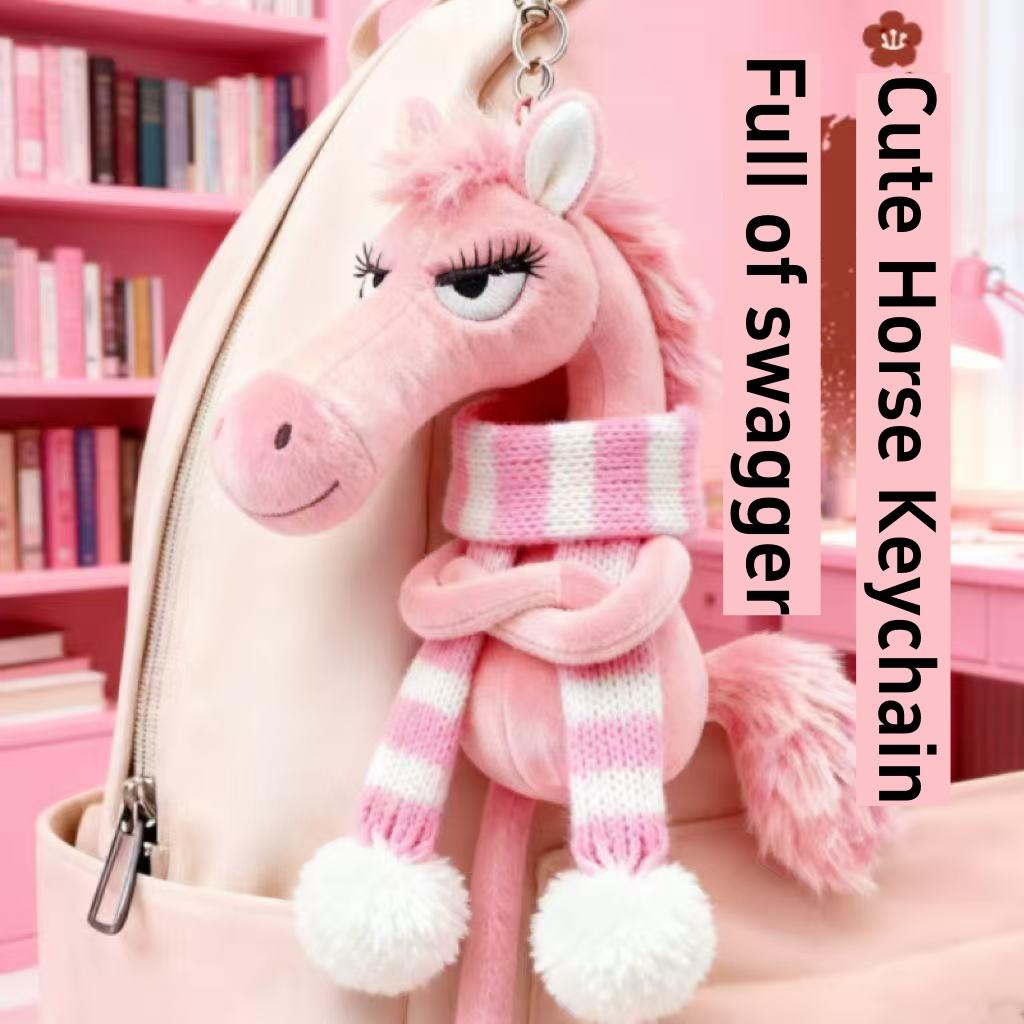 Black Plush Horse Keychain Backpack Pendant Decoration Year of The Horse New Year s Gifts for Boys and Girls 1pcs рожевий
Black Plush Horse Keychain Backpack Pendant Decoration Year of The Horse New Year s Gifts for Boys and Girls 1pcs рожевий