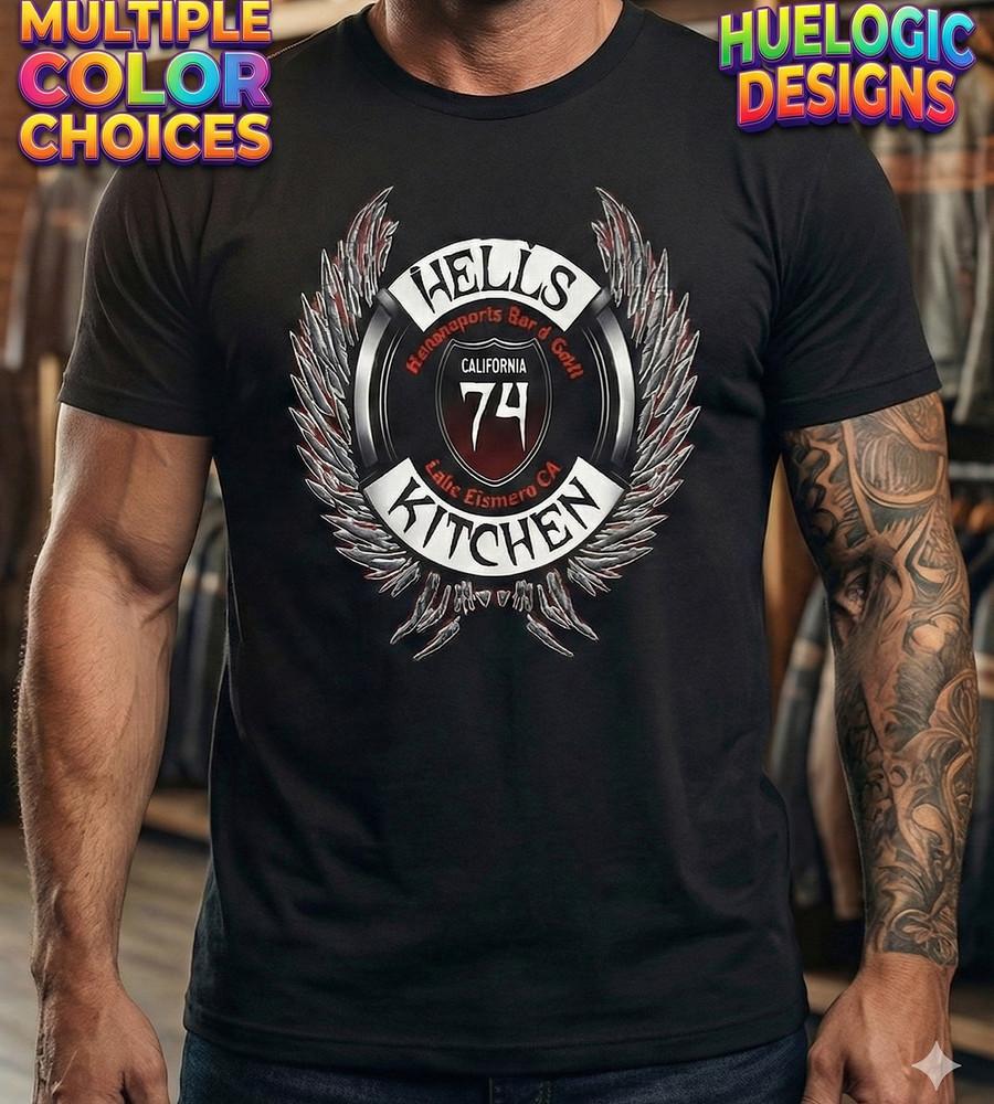 Hells Kitchen 74 Biker T-Shirt | Motorsports Bar & Grill | No Harley Chopper Tee Unisex T-Shirt XXXXL
Hells Kitchen 74 Biker T-Shirt | Motorsports Bar & Grill | No Harley Chopper Tee Unisex T-Shirt XXXXL