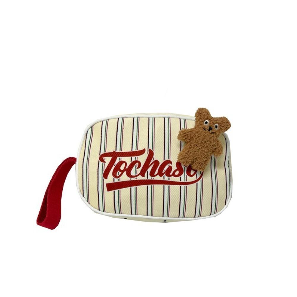 Portable Preppy Style Stripes Handbag Bear Letter Children Clutch Bag Vintage Zipper Kids Coin Purse Outdoor
Portable Preppy Style Stripes Handbag Bear Letter Children Clutch Bag Vintage Zipper Kids Coin Purse Outdoor