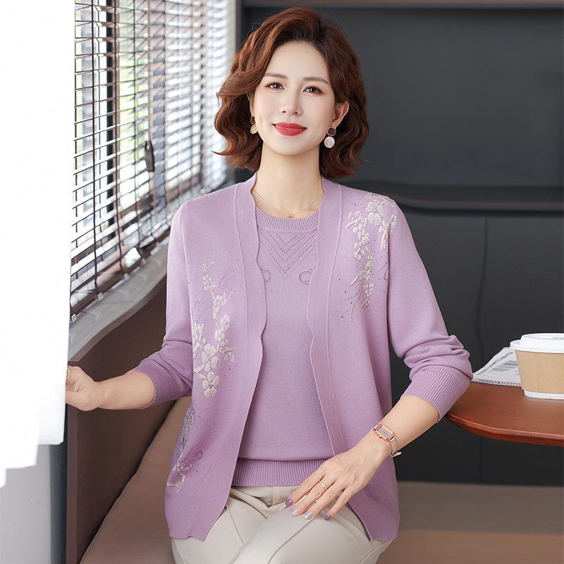 Stylish 2026 Spring Knit Cardigan Two-Piece Set for Mid-Aged & Elderly Women 3XL (Recommended 120-135 lbs)
Stylish 2026 Spring Knit Cardigan Two-Piece Set for Mid-Aged & Elderly Women 3XL (Recommended 120-135 lbs)