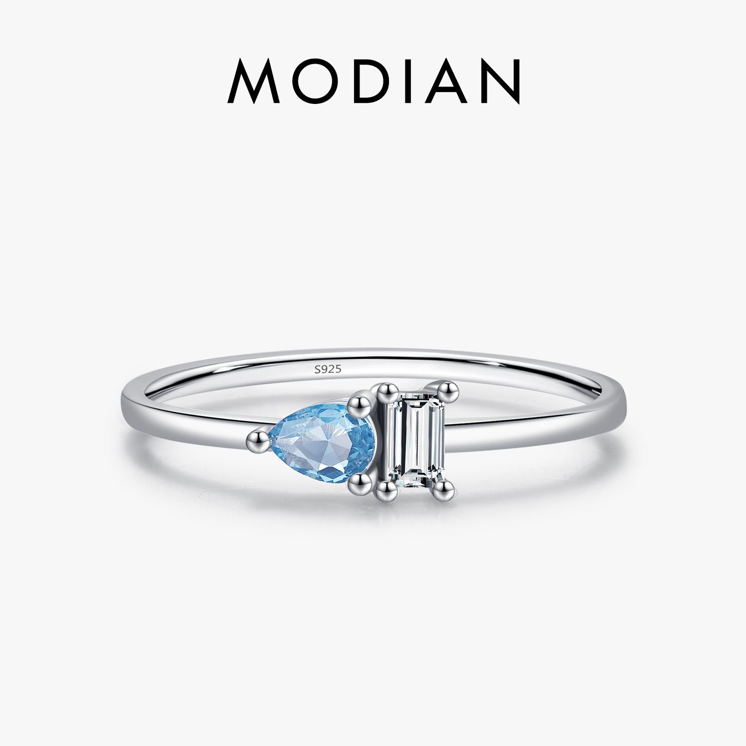 925 Sterling Silver Classic Blue Water Drop Splicing Rectangle Shining CZ Ring For Women Wedding Party Fine Jewelry Gift 5
925 Sterling Silver Classic Blue Water Drop Splicing Rectangle Shining CZ Ring For Women Wedding Party Fine Jewelry Gift 5
