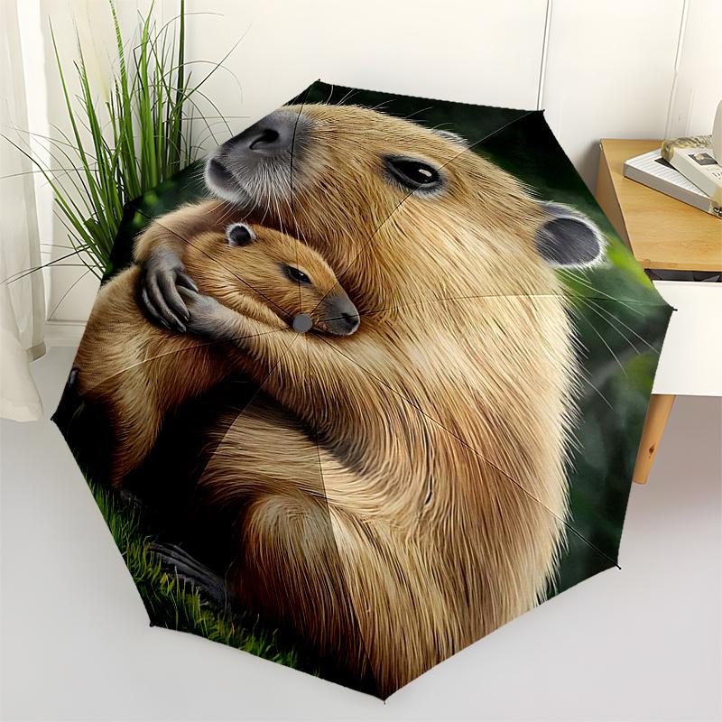 Capybara Themed Travel Umbrella-8 Ribs Automatic Opening and Closing, Portable Folding Design, Compact and Stylish Umbrella Suitable for Out
Capybara Themed Travel Umbrella-8 Ribs Automatic Opening and Closing, Portable Folding Design, Compact and Stylish Umbrella Suitable for Out