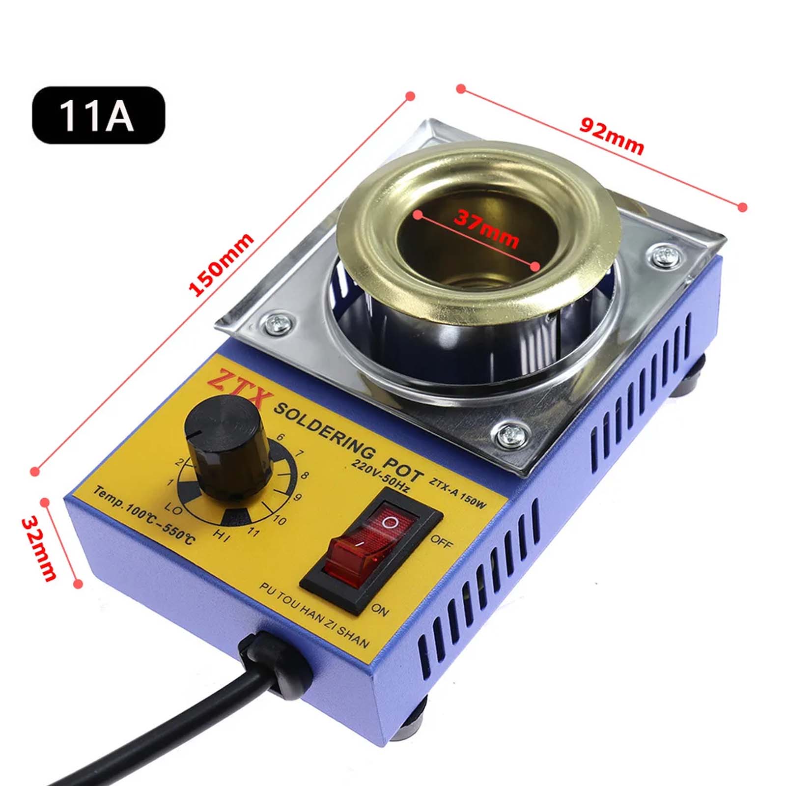 220V Adjustable Temperature Lead Free Solder Pot Tin Stove Melting Furnace Soldering Resoldering Bath Titanium Plate
220V Adjustable Temperature Lead Free Solder Pot Tin Stove Melting Furnace Soldering Resoldering Bath Titanium Plate
