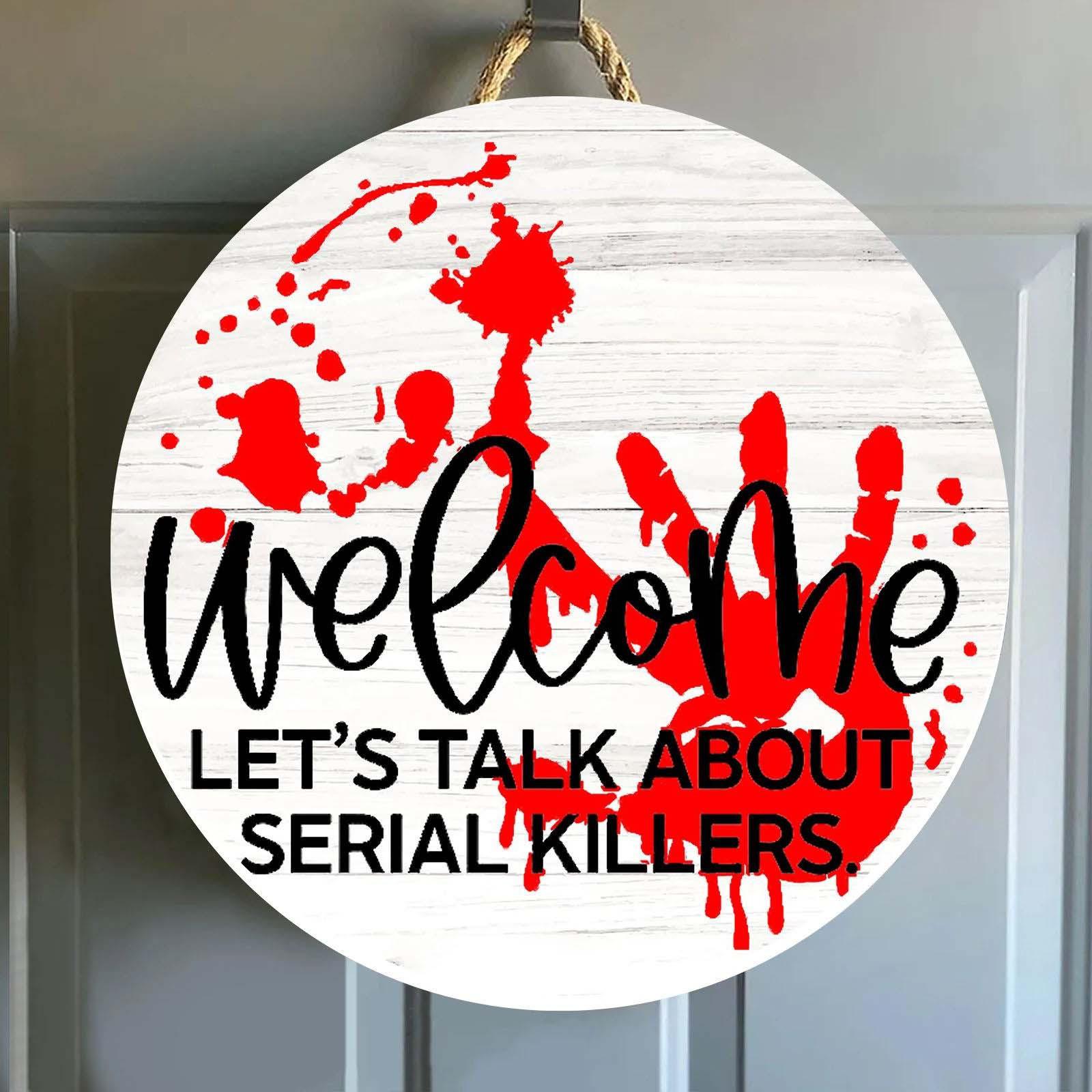 Декор Ужас Страшный Фильм Дверная Вешалка Знак, 1 шт. Дверной Знак Висит Дверь Висит One Size