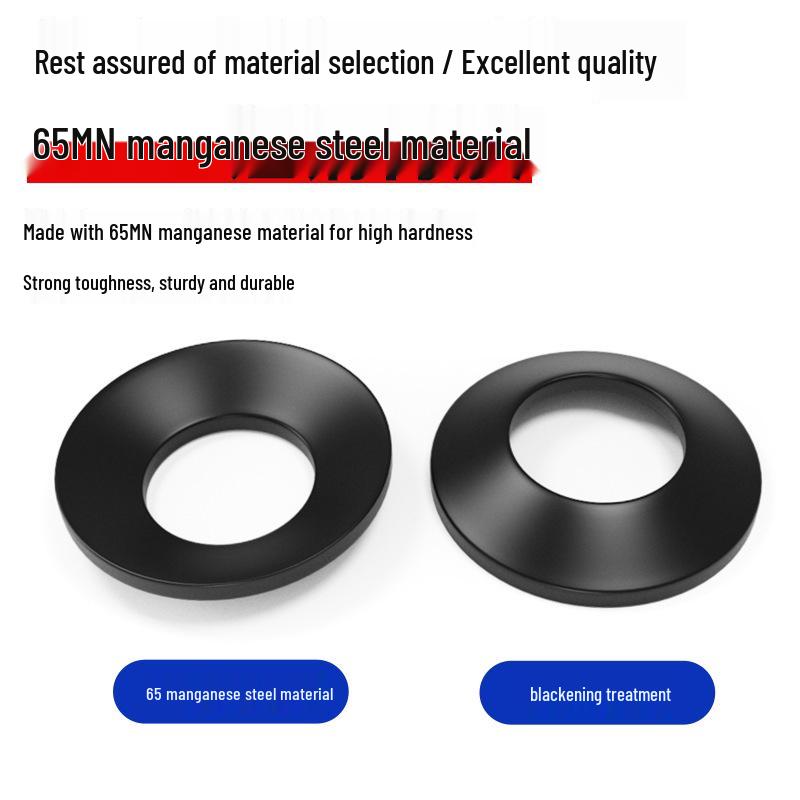 Black Butterfly Manganese Steel Lock Spring Disk Washer M4-M20 M4, OD 8, T 0.4
Black Butterfly Manganese Steel Lock Spring Disk Washer M4-M20 M4, OD 8, T 0.4