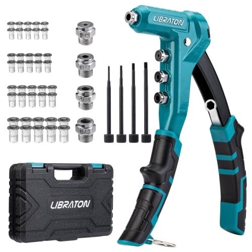 LIBRATON Hand Nut Set with 40 M3, M4, M5, and M6 Blind Nuts and Storage Case
LIBRATON Hand Nut Set with 40 M3, M4, M5, and M6 Blind Nuts and Storage Case