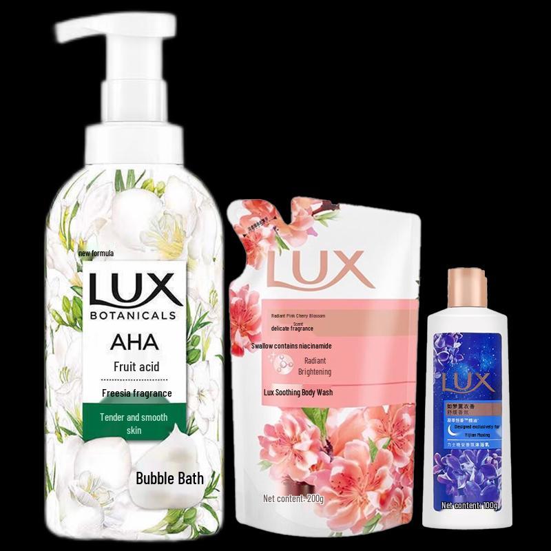 LUX Freesia Essential Oil Fragrance Body Wash Set
LUX Freesia Essential Oil Fragrance Body Wash Set