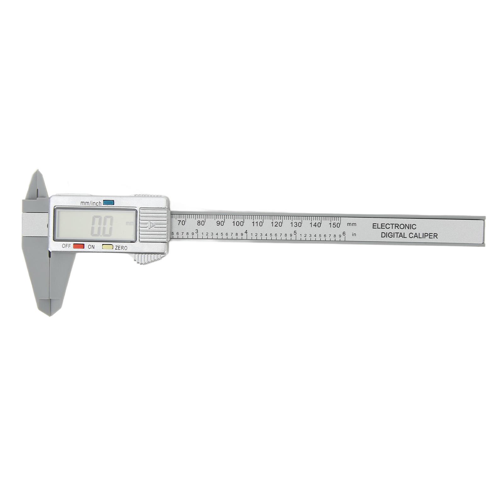 Digital Caliper Electronic LCD Screen Displays 6in 150mm Measuring Tool Inch Millimeter Conversion
Digital Caliper Electronic LCD Screen Displays 6in 150mm Measuring Tool Inch Millimeter Conversion
