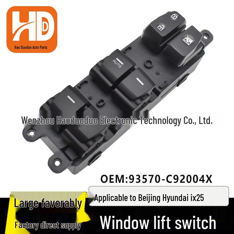 Передний левый блок переключателей стеклоподъемника для Hyundai ix25 - Модель 93570-C92004X Electric
Передний левый блок переключателей стеклоподъемника для Hyundai ix25 - Модель 93570-C92004X Electric