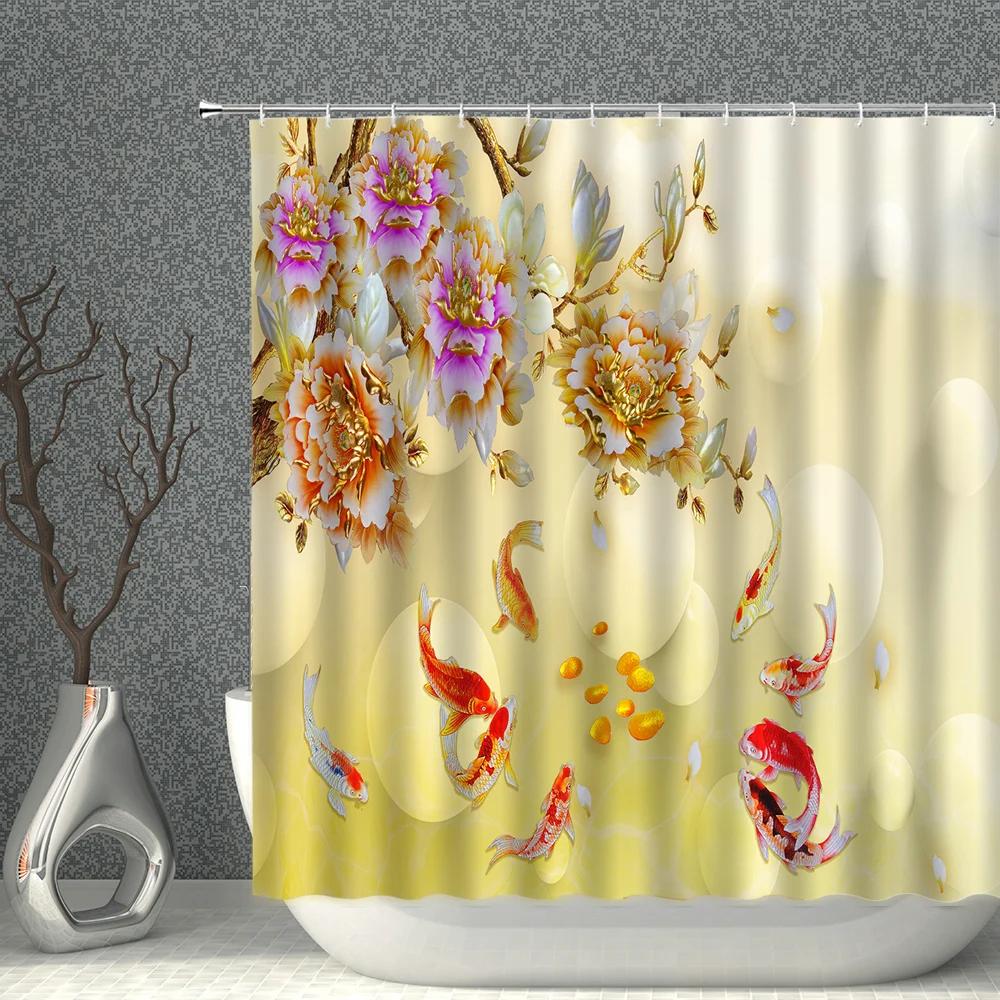 3D Printing Realistic Flower Bird Fish Peacocks Butterfly Home Decoration Waterproof Shower Curtain Hanging Background Curtains W90XH180cm
3D Printing Realistic Flower Bird Fish Peacocks Butterfly Home Decoration Waterproof Shower Curtain Hanging Background Curtains W90XH180cm