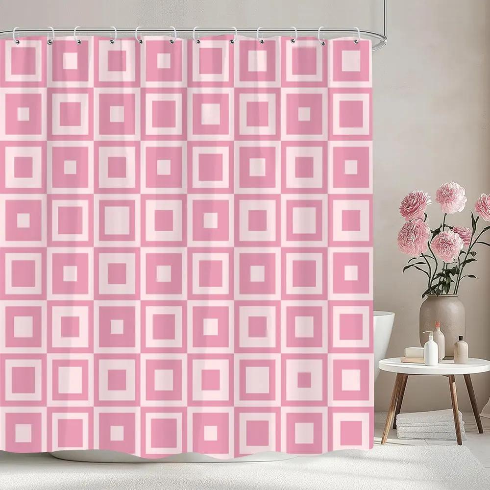 Colourful Plaid Printed Shower Curtain Geometric Shape Simple Modern Style Polyester Shower Curtains Bathroom Decor With Hooks 90x180cm35x71in
Colourful Plaid Printed Shower Curtain Geometric Shape Simple Modern Style Polyester Shower Curtains Bathroom Decor With Hooks 90x180cm35x71in