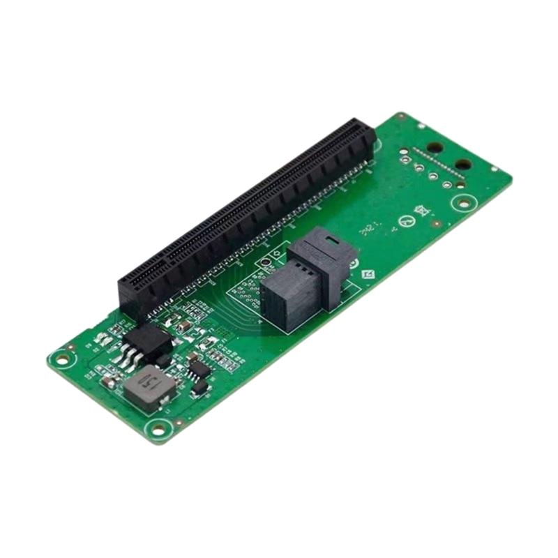PCIe x16 Slot Adapters Converters Board 15Pin SFF-8643 to PCIe x16 Slot Expansion Card Power Connectors for Server
PCIe x16 Slot Adapters Converters Board 15Pin SFF-8643 to PCIe x16 Slot Expansion Card Power Connectors for Server